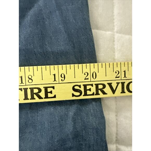 KENNETH COLE REACTION Womens Dress Medium Blue Chambray Shift Boho Casual Chic - Picture 11 of 14